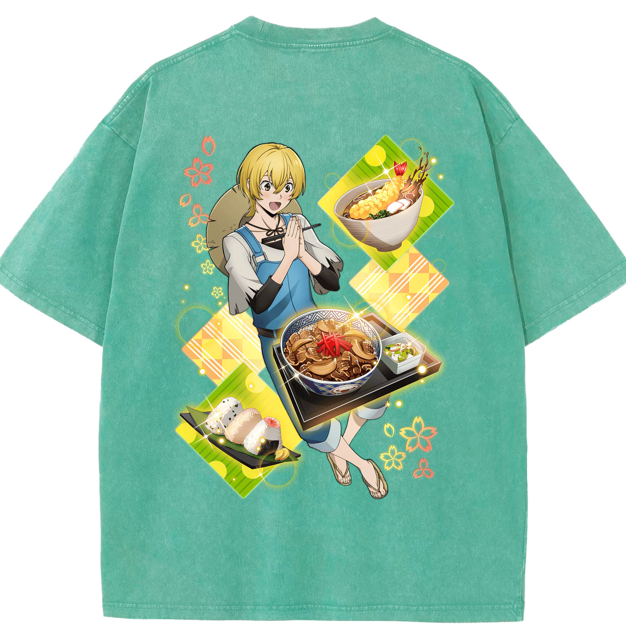 （画像用） 文豪ストレイドッグス Bungo Stray Dogs 綿100% ヴィンテージ風 半袖Tシャツ（背面プリント）